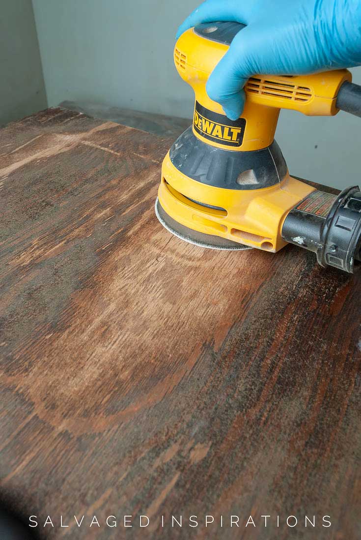 Sanding Dresser Top