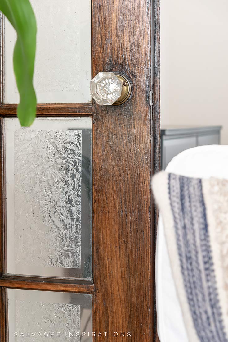 Close Up of Gel Stained Door Over Existing Finish