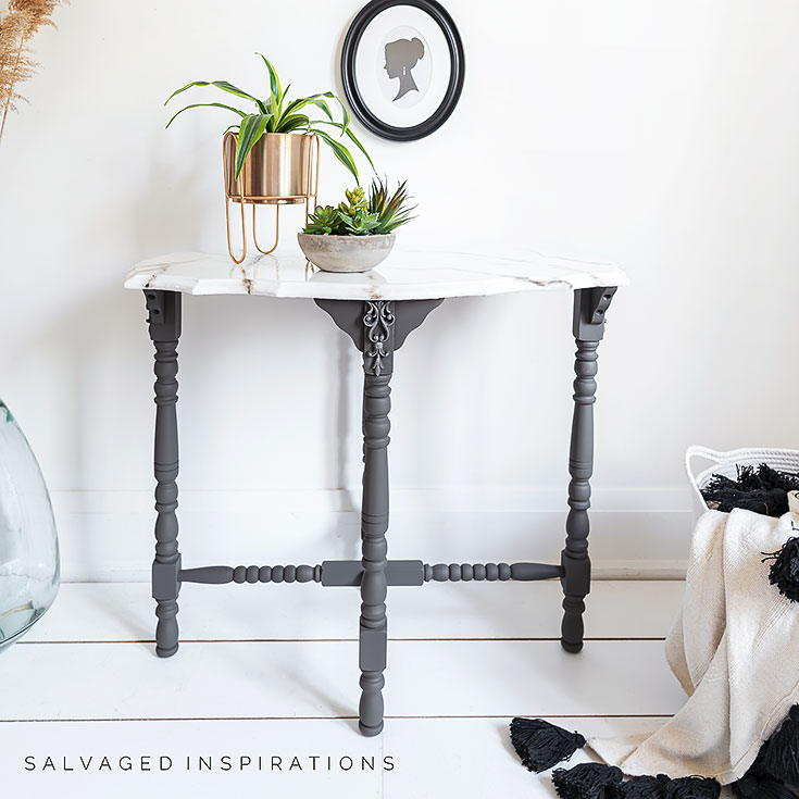 DIY Painted Marble Effect IG