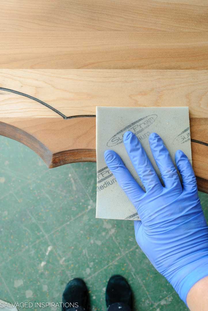 Sanding Entryway Table