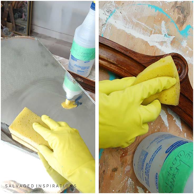 Cleaning Mirror w White Lightening