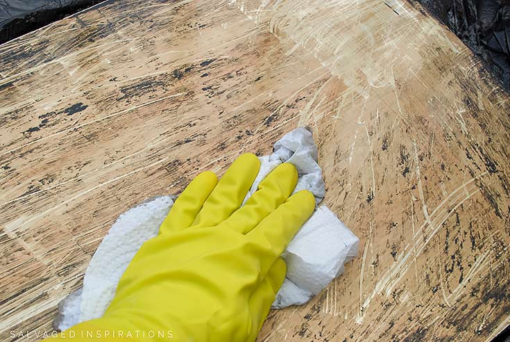 Cleaning Off Stripper