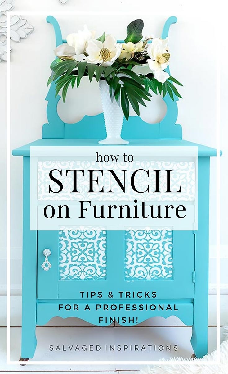 How To Stencil On Furniture - Tips & Tricks
