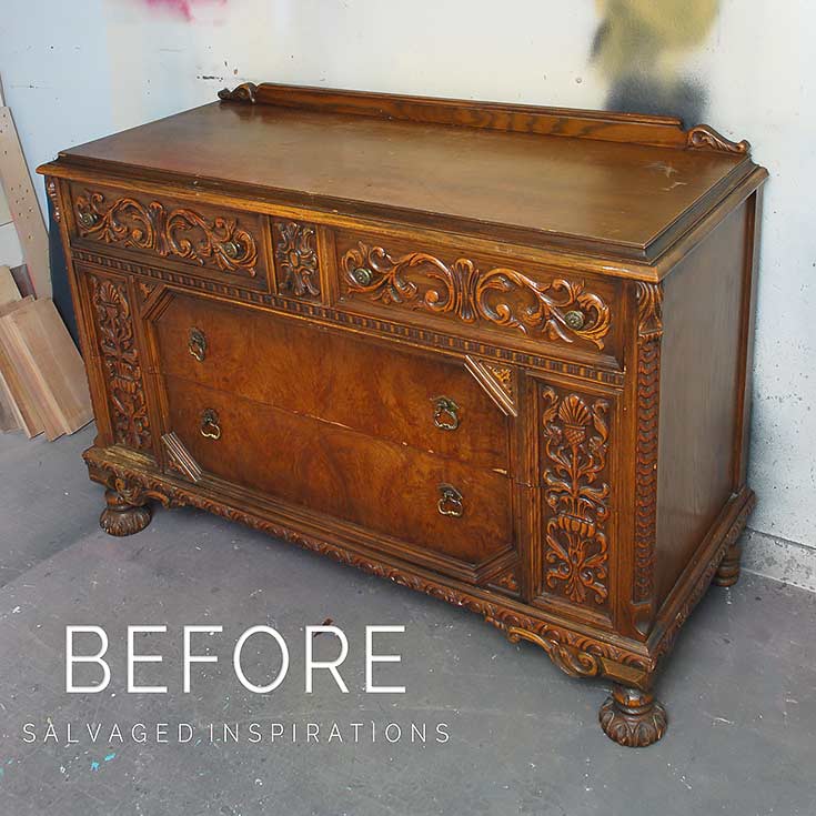 Ornate Dresser Before
