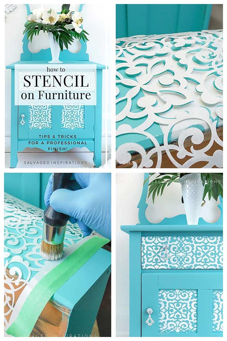 Stencilling On Furniture Tutorial