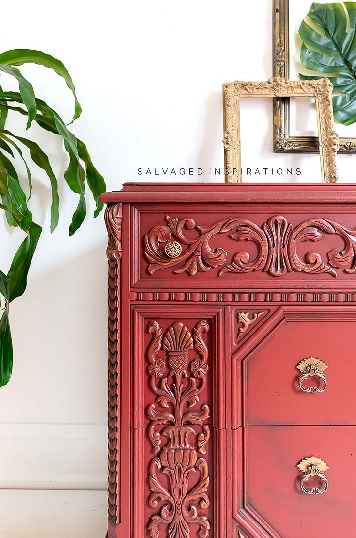 Close Up of Furniture Distressing