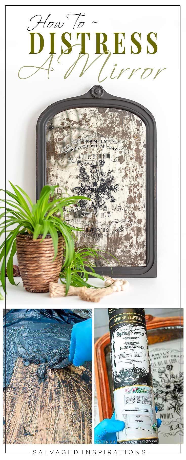 How To Distress a Mirror PIN