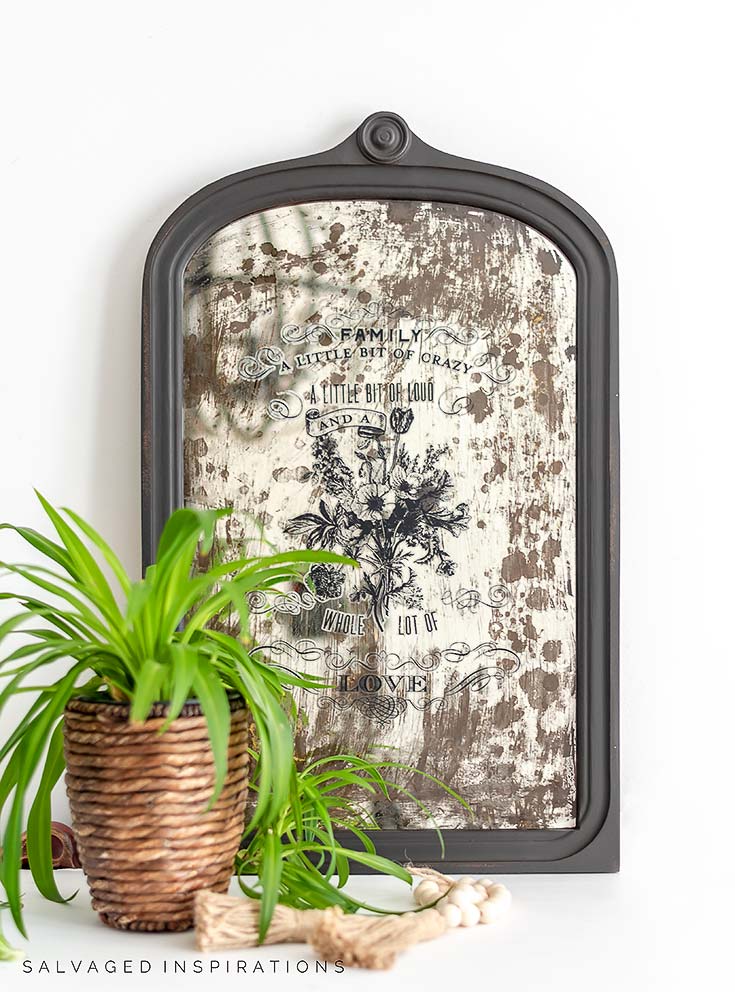 How To Distress a Mirror