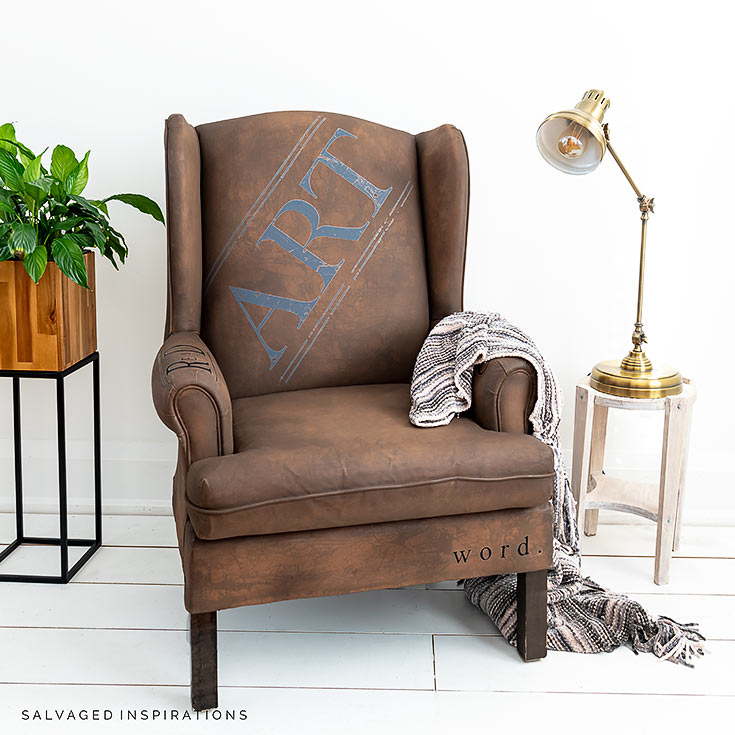 Painted Chair With Prima Transfers_