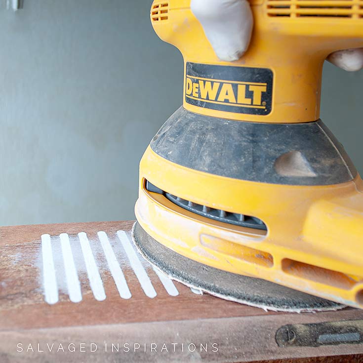 Sanding Bondo Filler