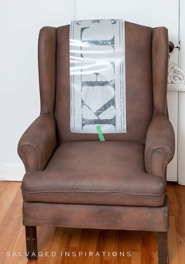 Transfer Placement on Fabric Chair