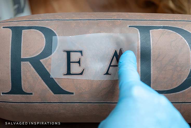 Transfers Onto a Painted Fabric Chair