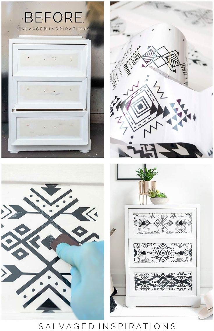 Before and After Furniture Transfer Collage