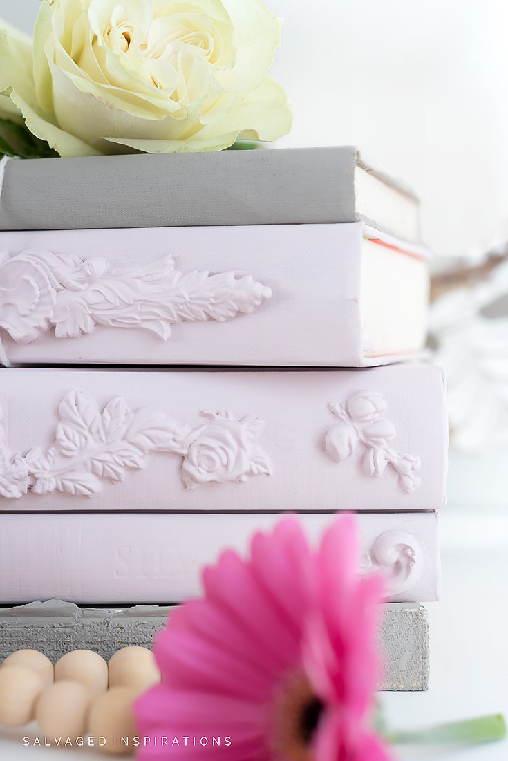 Decorative Stacking Books Close Up