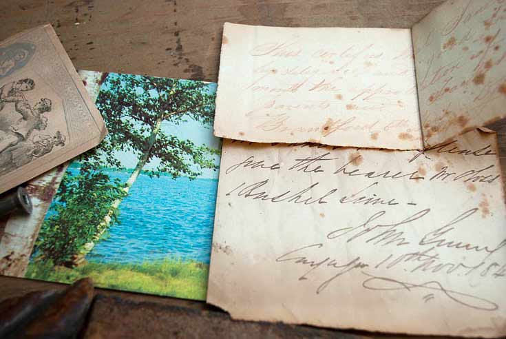 Letters In Old Dresser Drawer