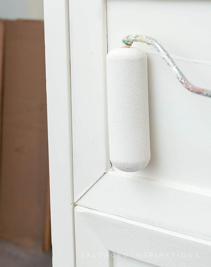 Painting Furniture w Foam Roller