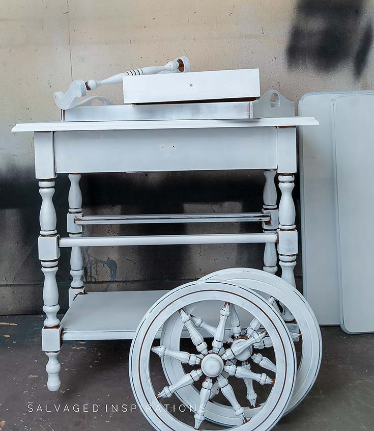 Tea Cart Primed w Slick Stick