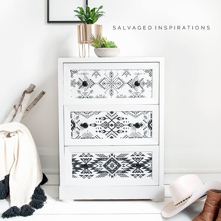 Tribal Transfer on Side Table