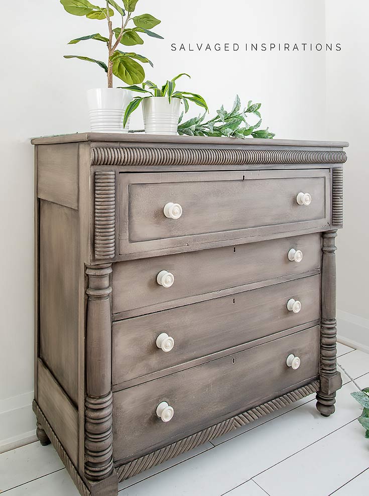 View Of Painted Empire Dresser