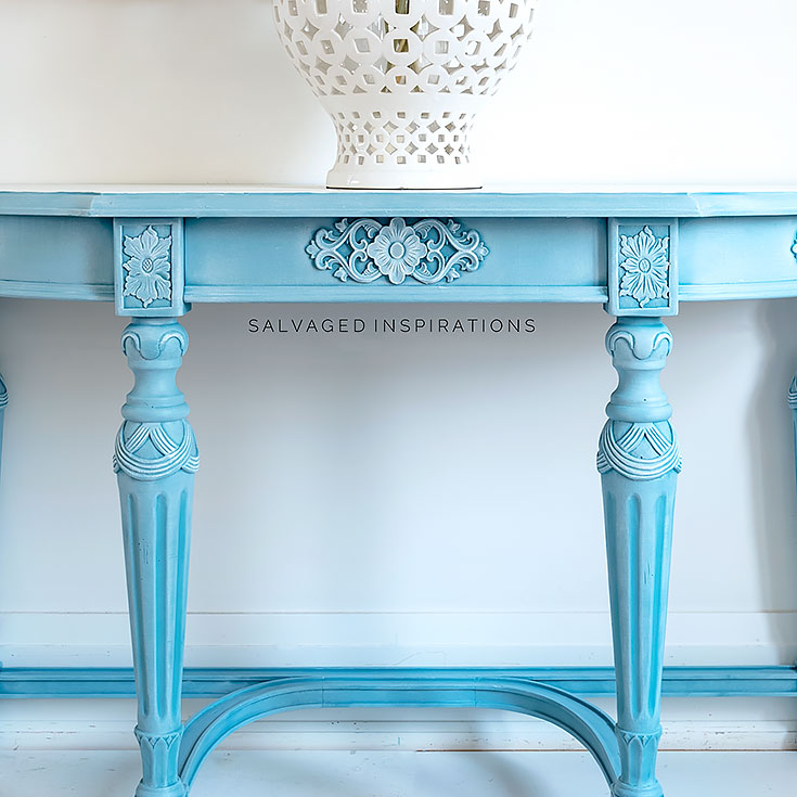 Close Up Of WoodUbend On Hall Table