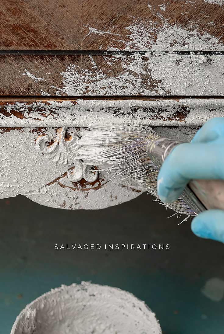 Painting Texture onto Dresser