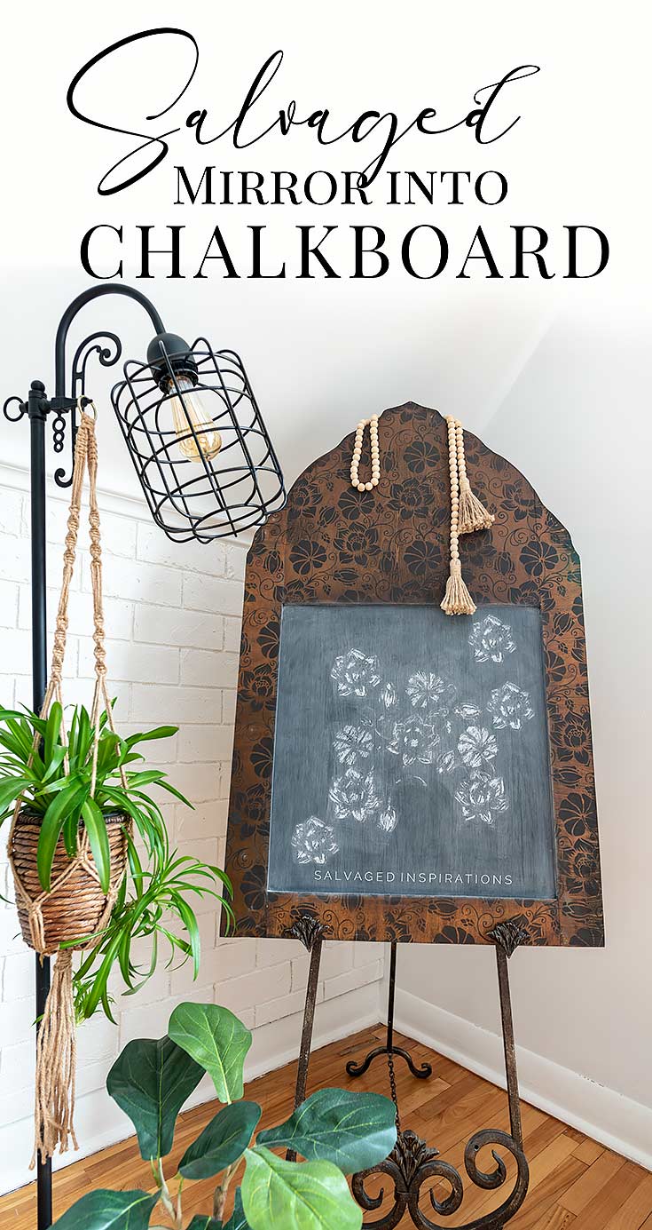 Salvaged Mirror Into Chalkboard txt