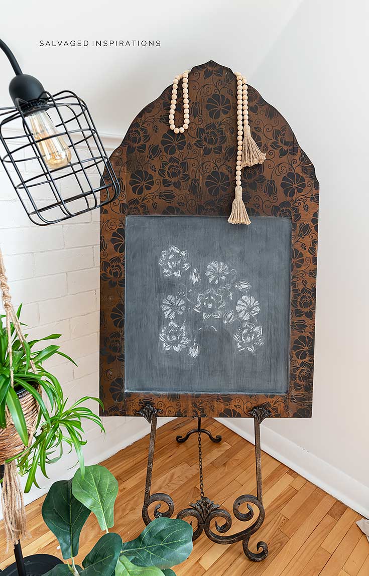 Salvaged Mirror into Chalkboard 1
