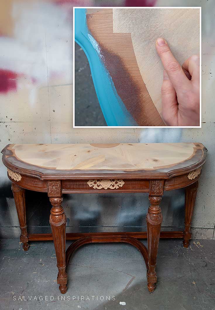 ReStore Entry Hall Table Makeover