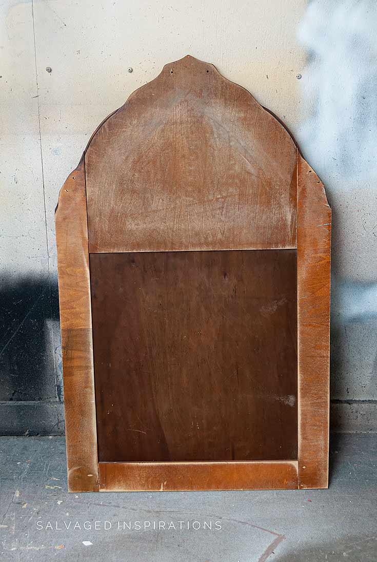 Vintage Mirror Frame Cut and Resized