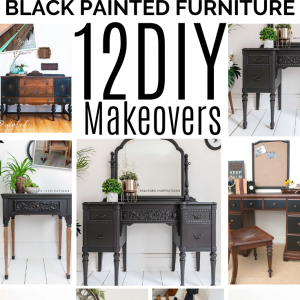Black Painted furniture 12 DIY Makeovers