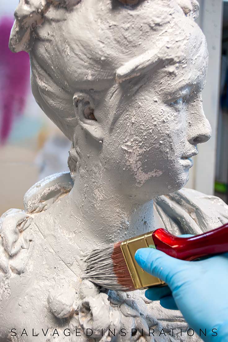 DIY Planter Head Pot Painted