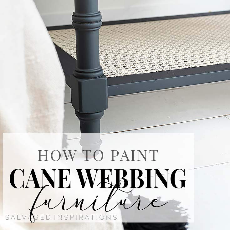 How To Paint Cane Webbing Side Table