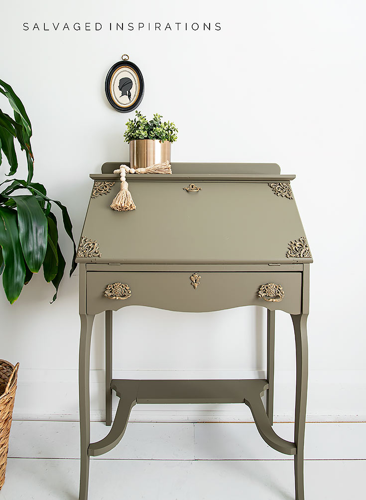 Painted Secretary Desk SALVAGED INSPIRATIONS