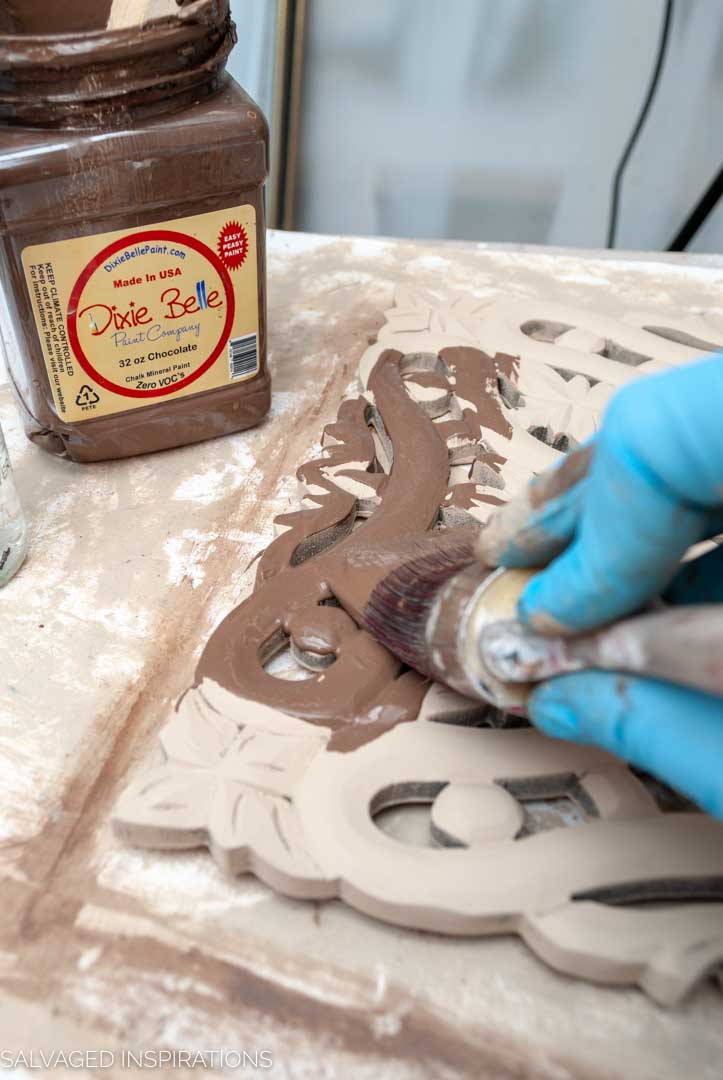 Painted Chocolate over Burlap