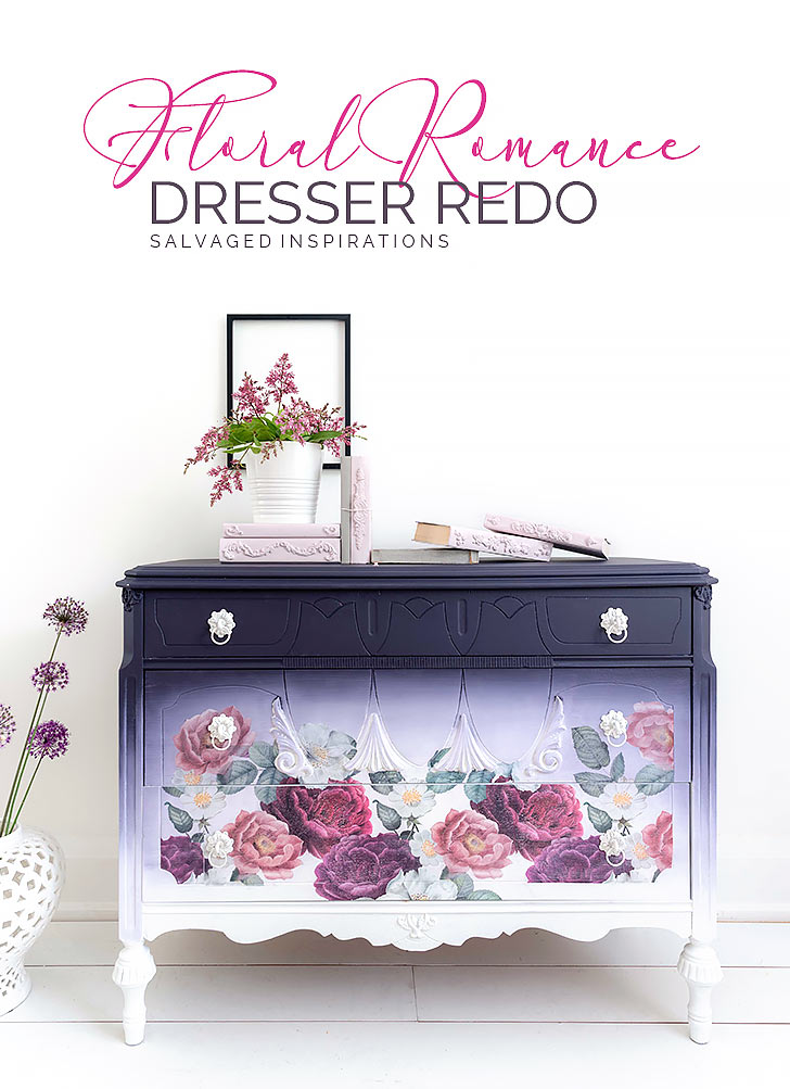 Floral Romance Dresser Redo SalvagedInspirations