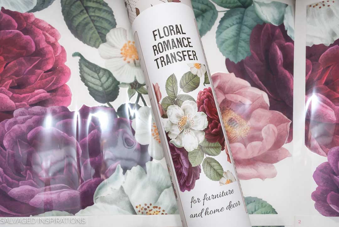 Floral Romance Painted Dresser w Transfer-10