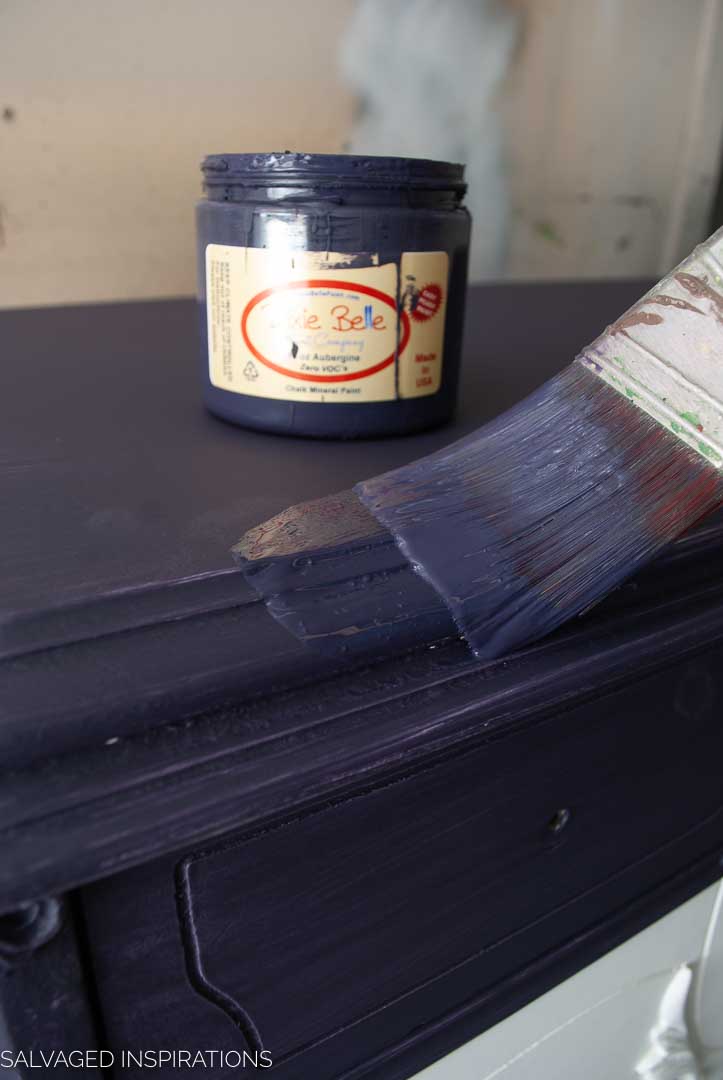 Floral Romance Painted Dresser w Transfer-14