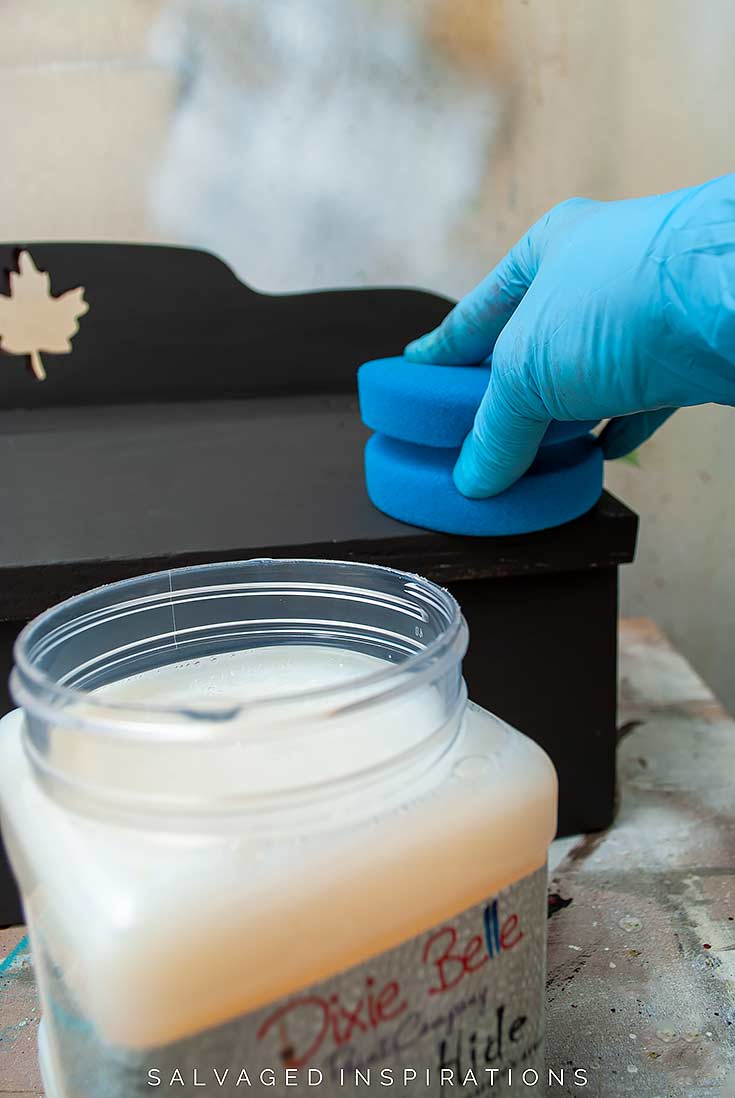 Applying Gator Hide Top Coat