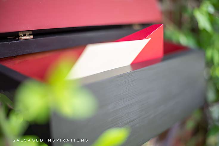 Close Up Of Painted Mailbox