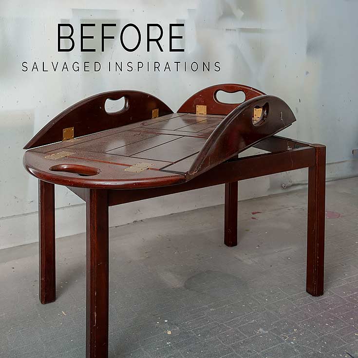 Curb Shopped Butlers Table BEFORE