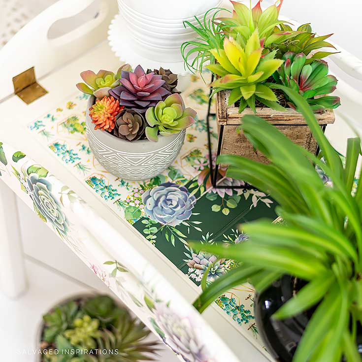 Top View of DIY Tray Table