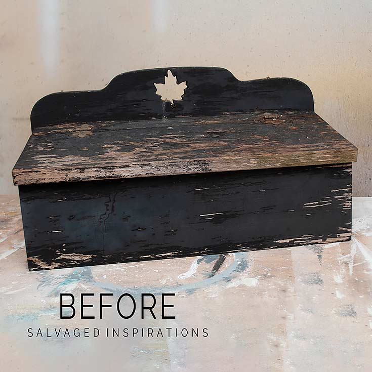 Wood Mail Box Before