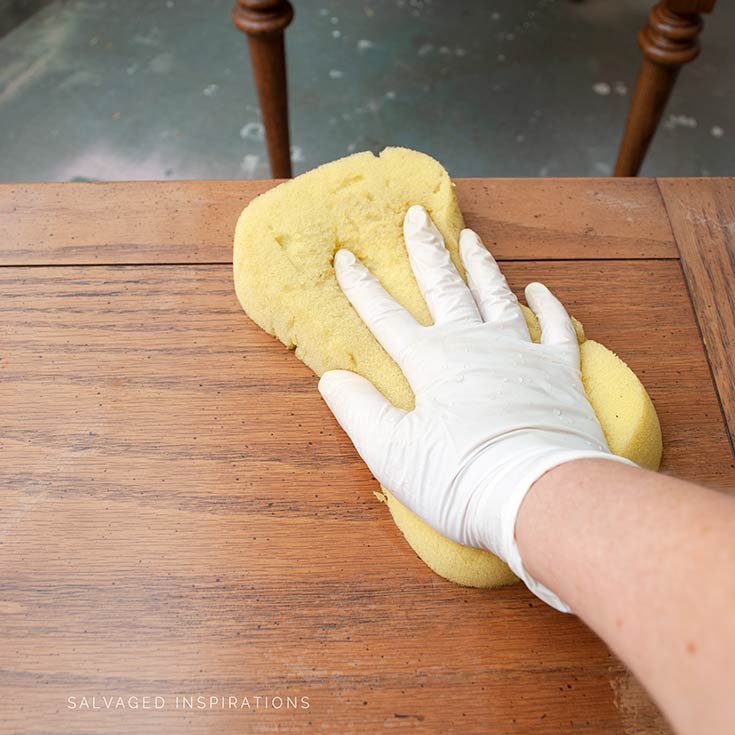 Cleaning Tables w Furniture Cleaner