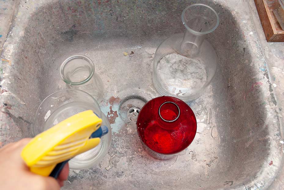 Cleaning Thrift Store Glass Vases