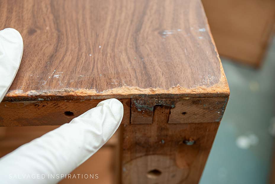 Damaged Laminate Furniture Finish