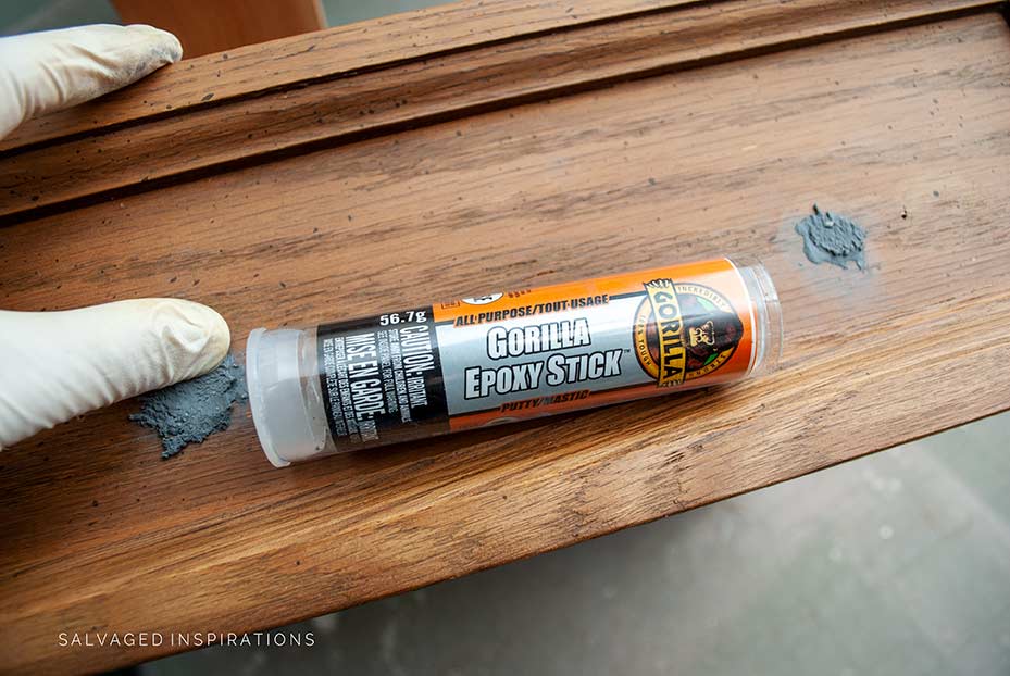 Gorilla Epoxy To Fill Hardware Holes