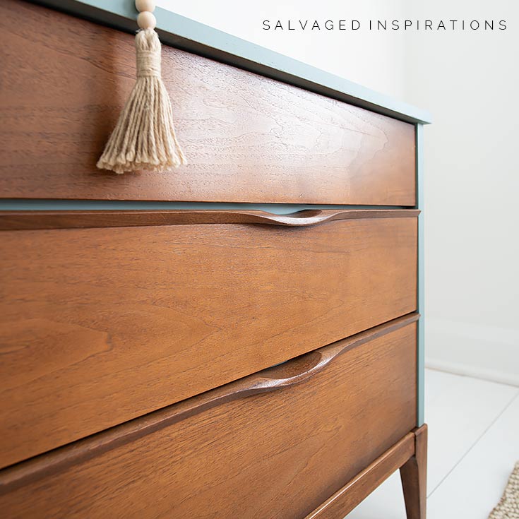 Original Stained Drawers On MCM Dresser IG