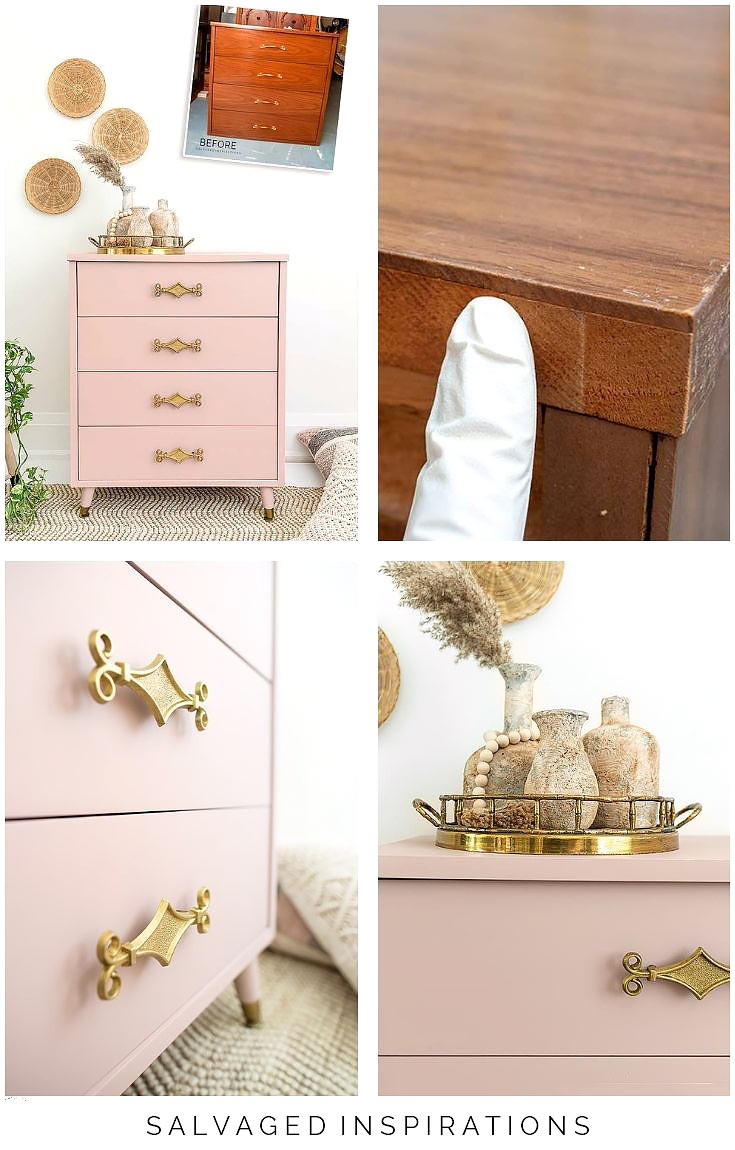 Painted Laminate Dresser Collage