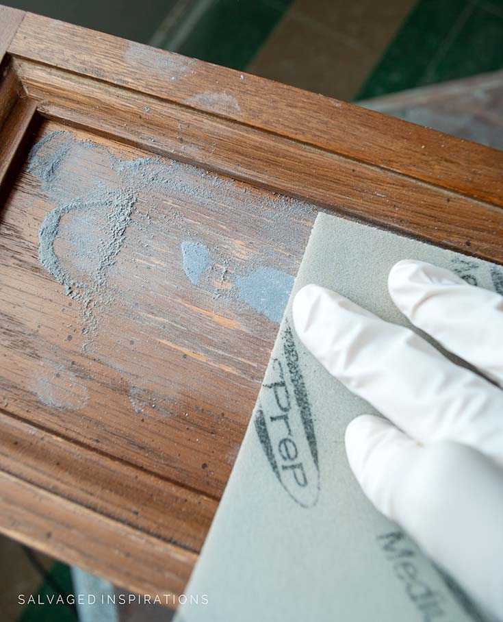 Sanding Epoxy Hardware Hole