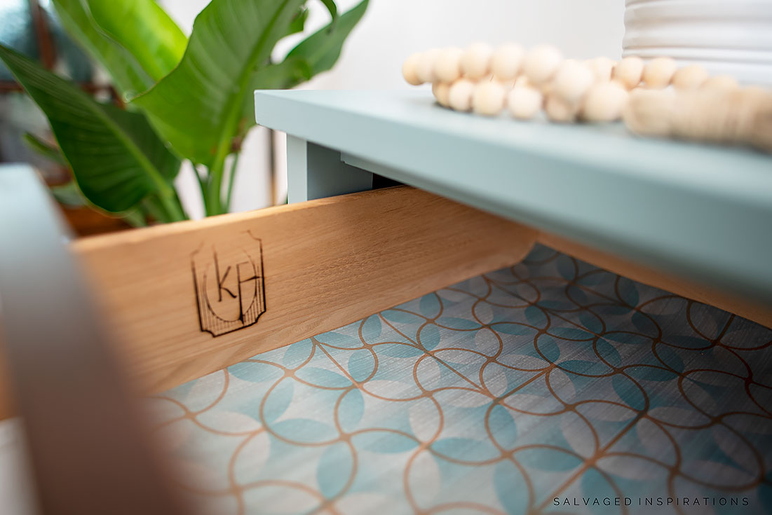 Vinyl Lining on Inside of Dresser Drawer